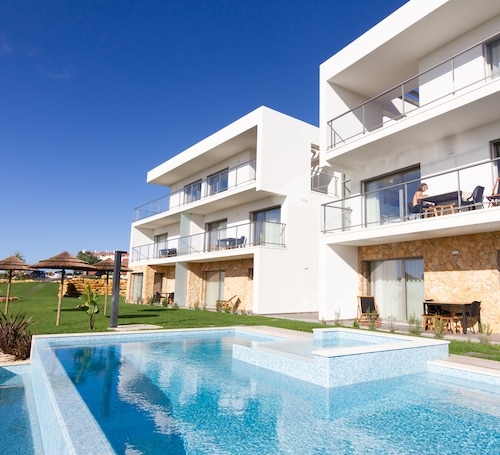 Ericeira Surf Apartments pool view
